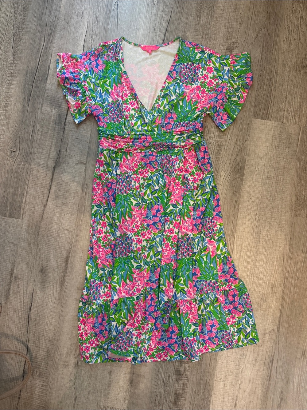 Lilly Pulitzer, Juliet - A Cherry On Top Print,  Floral Midi Dress
